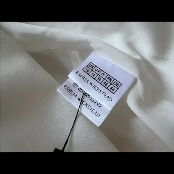 Emilia Wickstead Bridal Cloque Column Wedding Gown UK18 US14 NWT Retail $4200 - Picture 12 of 15